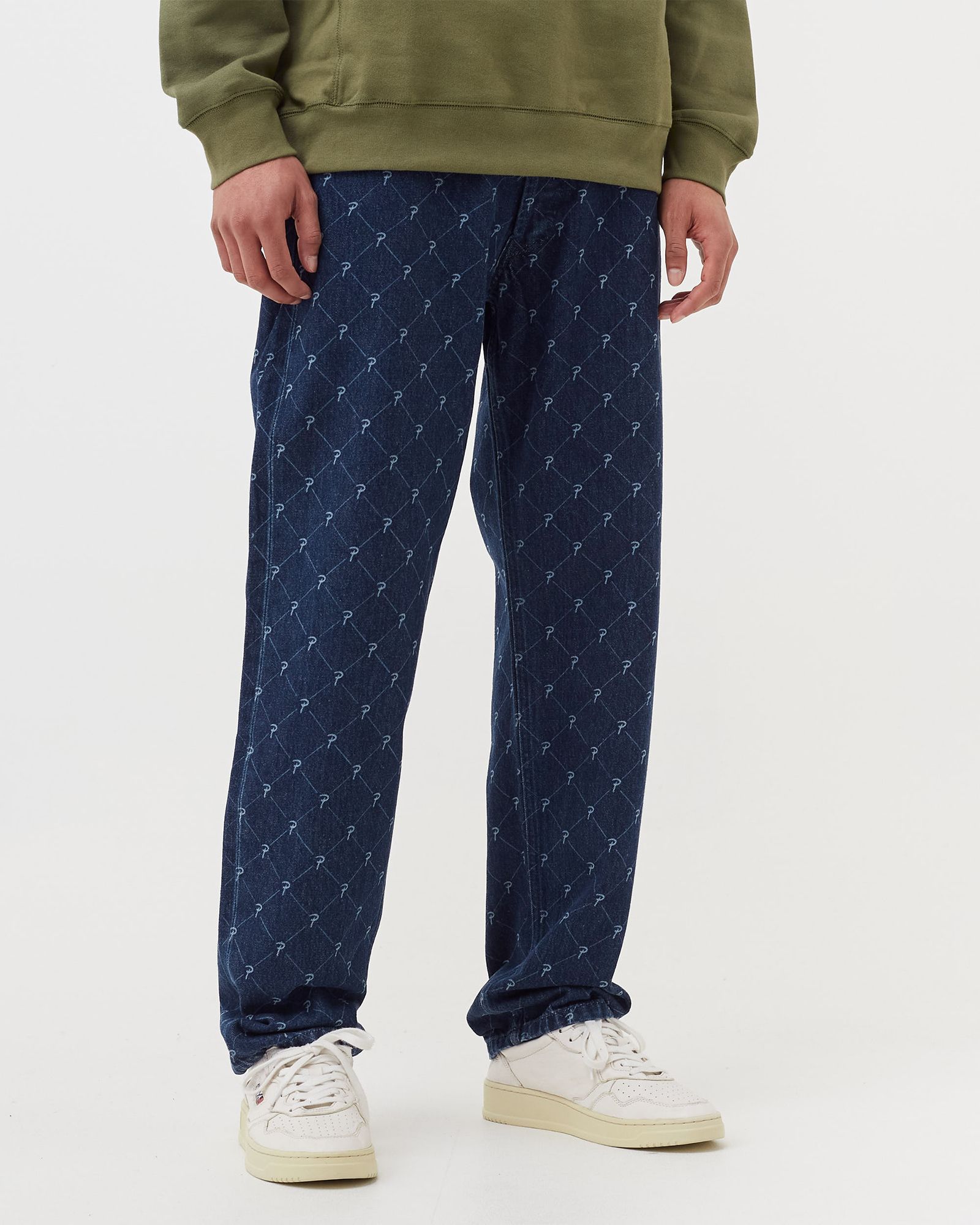 Laser Printed Denim Pants