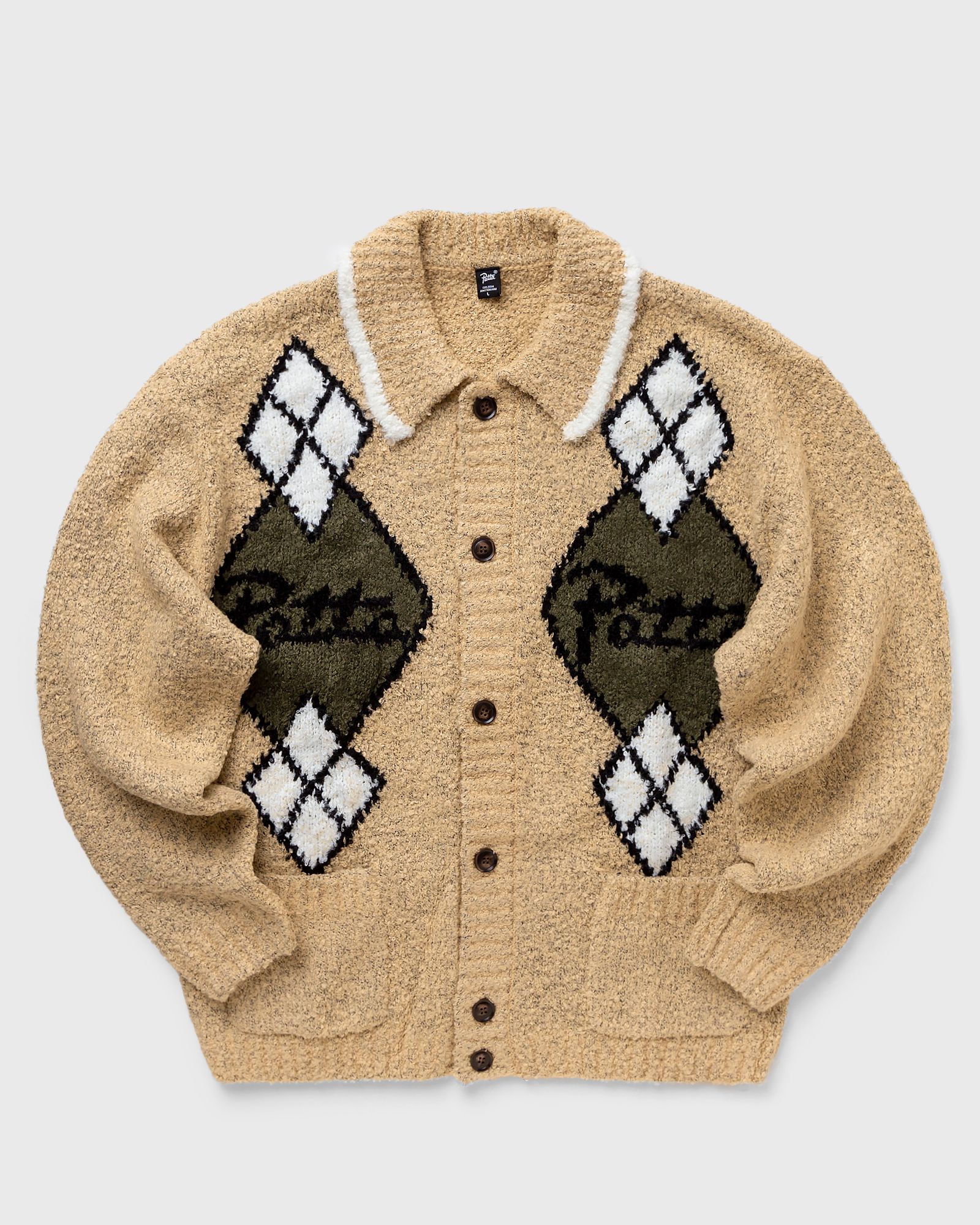 ARGYLE KNITTED CARDIGAN