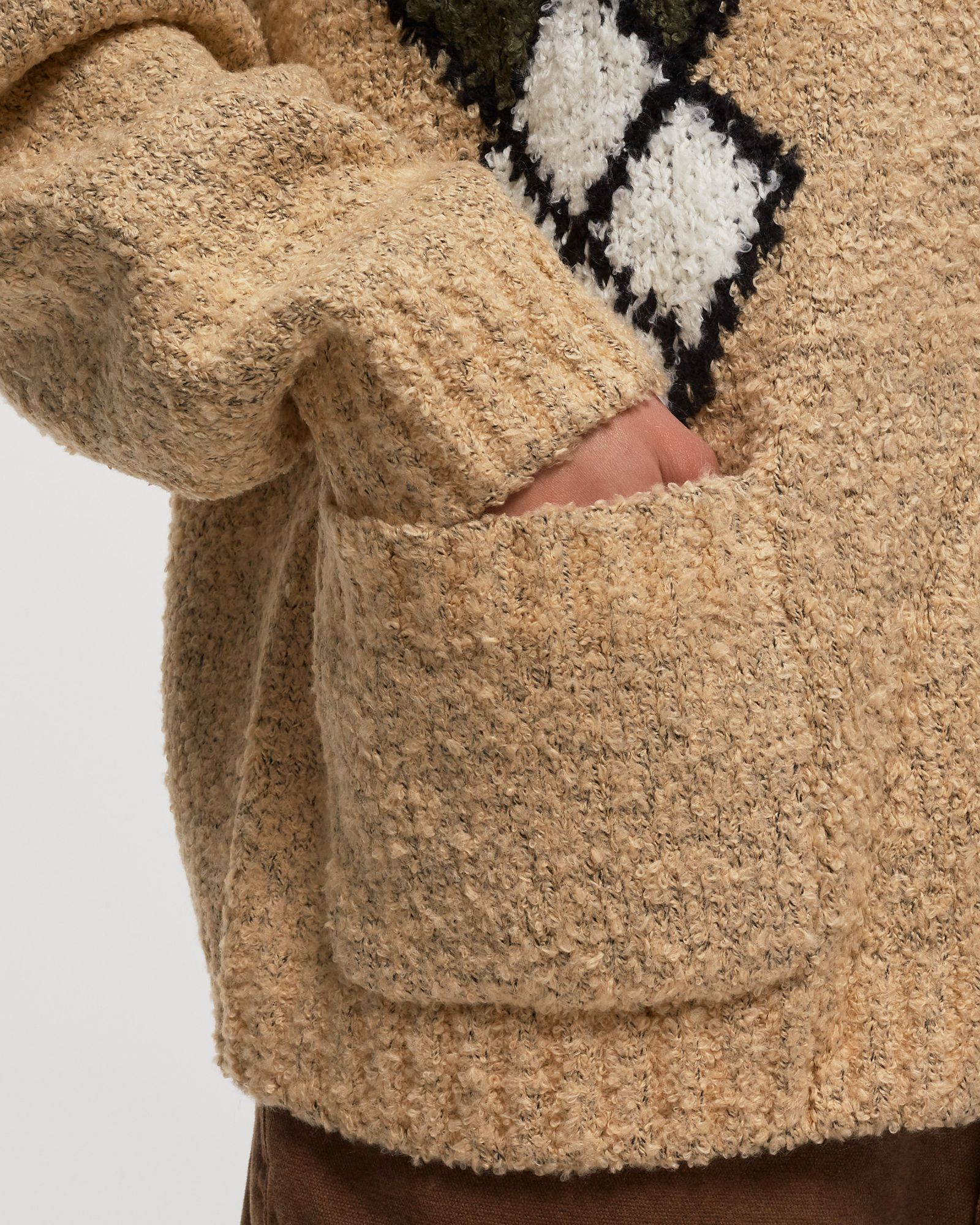 ARGYLE KNITTED CARDIGAN