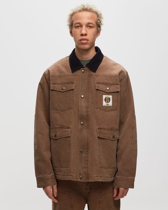 PATTA CANVAS CHORE JACKET Brown - WASHED BROWN