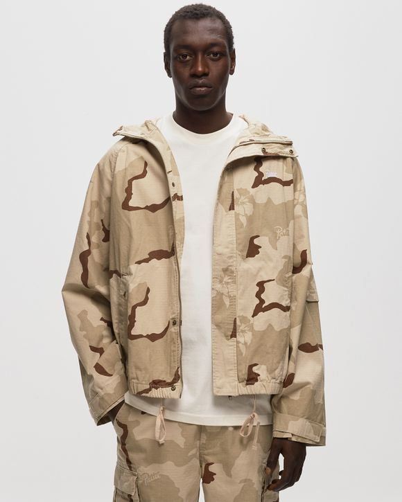 PATTA DESERT FLOWER CAMO JACKET Beige - AOP CEMENT