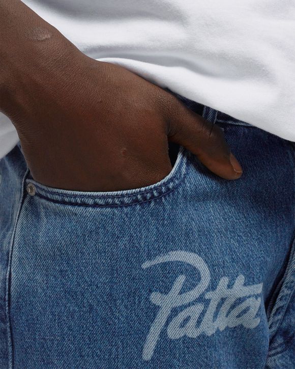PATTA HOPE LOVE PEACE DENIM PANTS Blue | BSTN Store