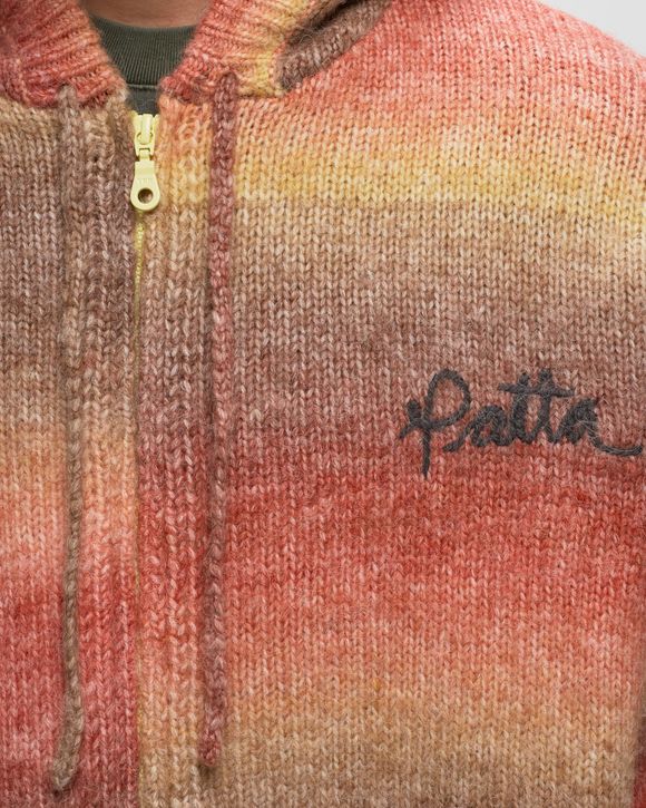 RAINBOW KNITTED HOODED SWEATER