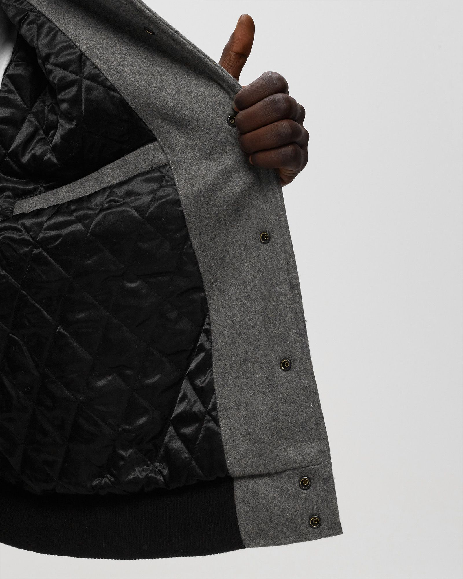 WOOL SPORTS BOMBER JACKET