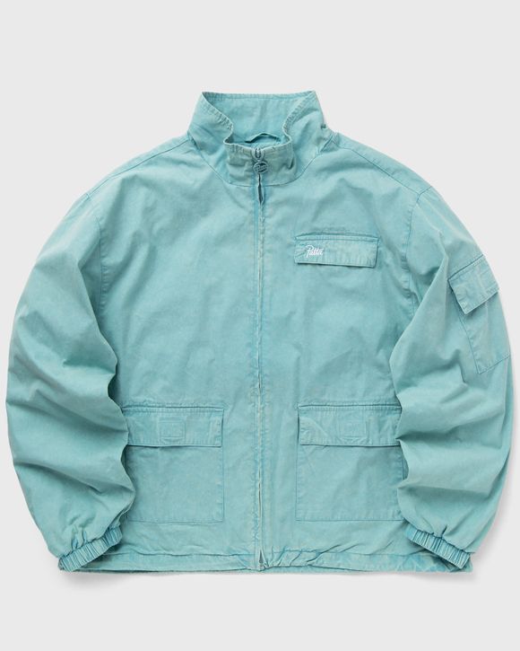 PATTA Acid Washed Track Jacket Blue