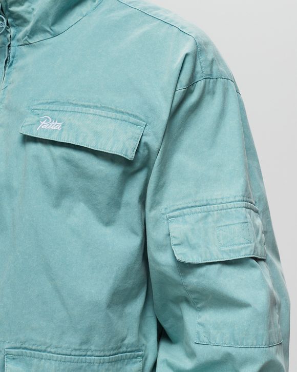 PATTA Acid Washed Track Jacket Blue