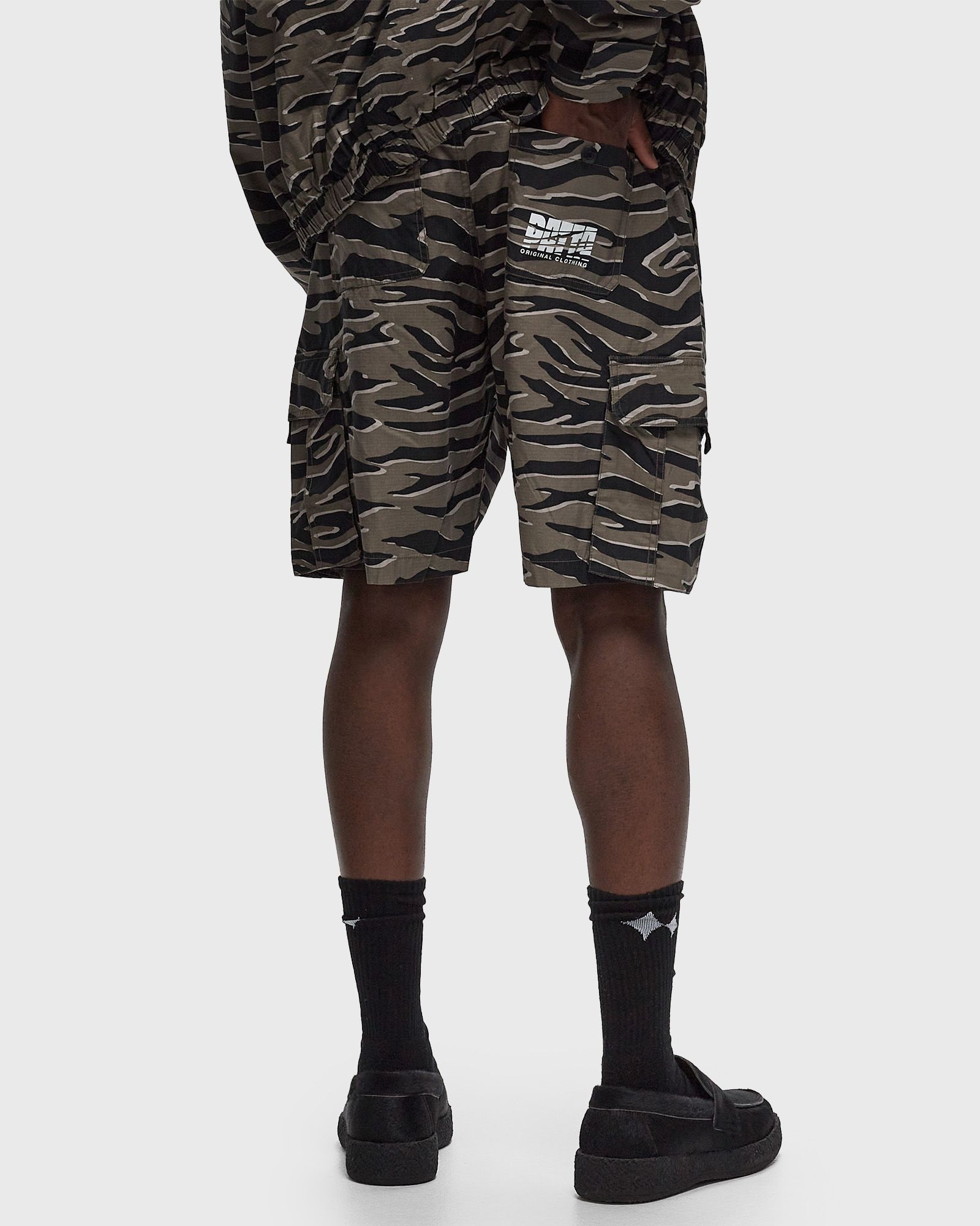 Tiger Stripe Camo Cargo Ripstop Shorts