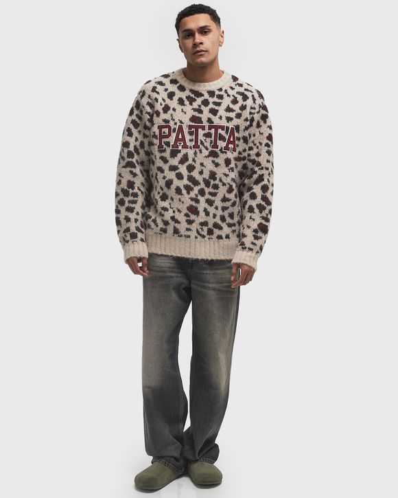 Leopard Brushed Knitted Sweater