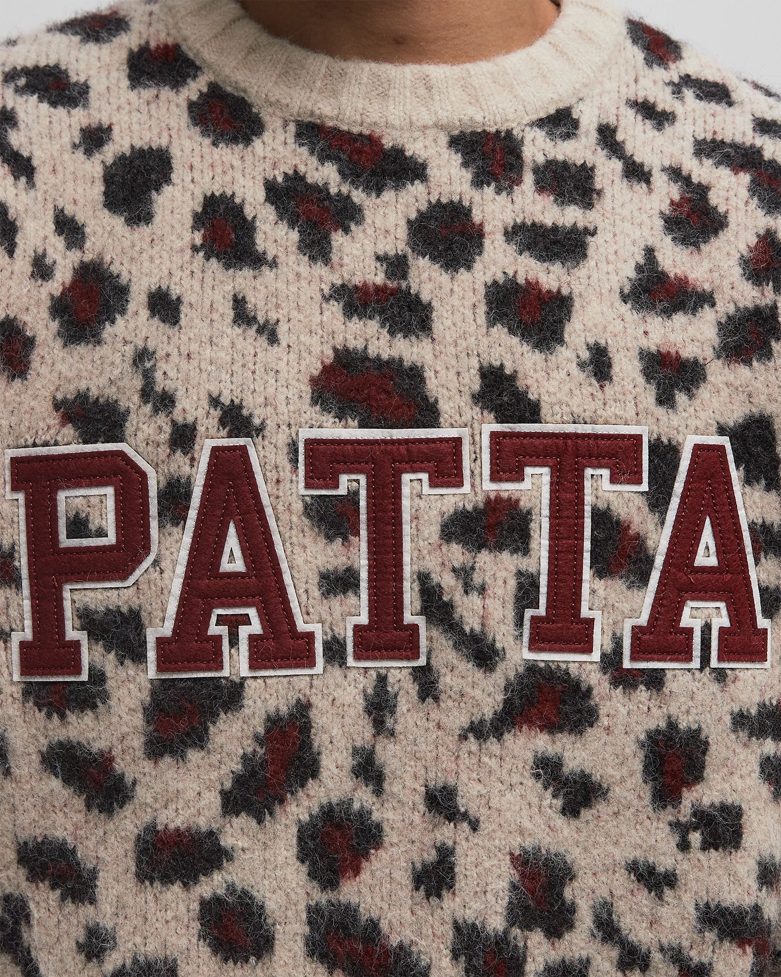 Leopard Brushed Knitted Sweater