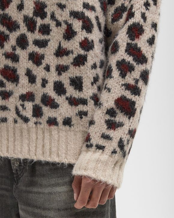 Leopard Brushed Knitted Sweater