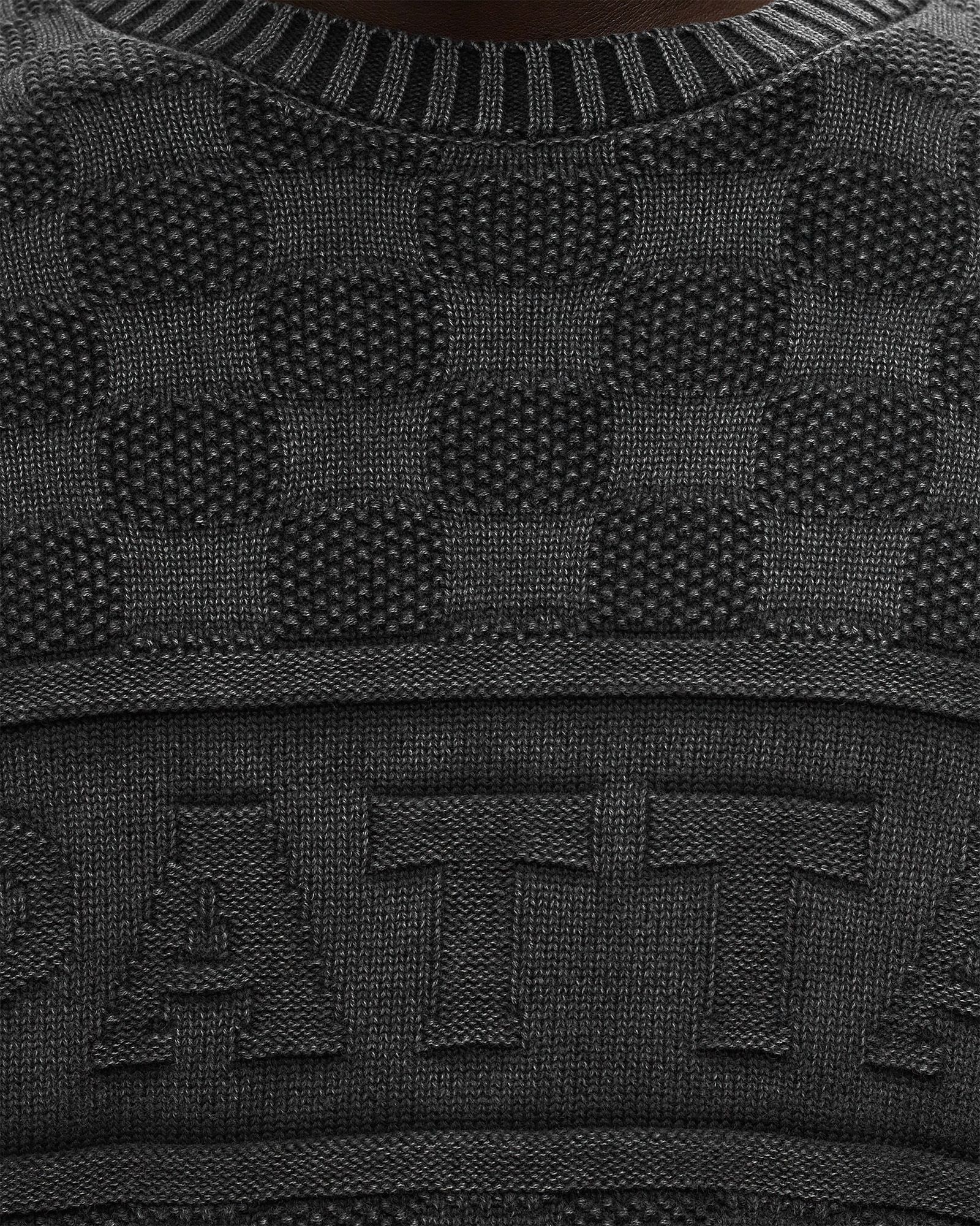 PEARL RIBBED KNITTED SWEATER