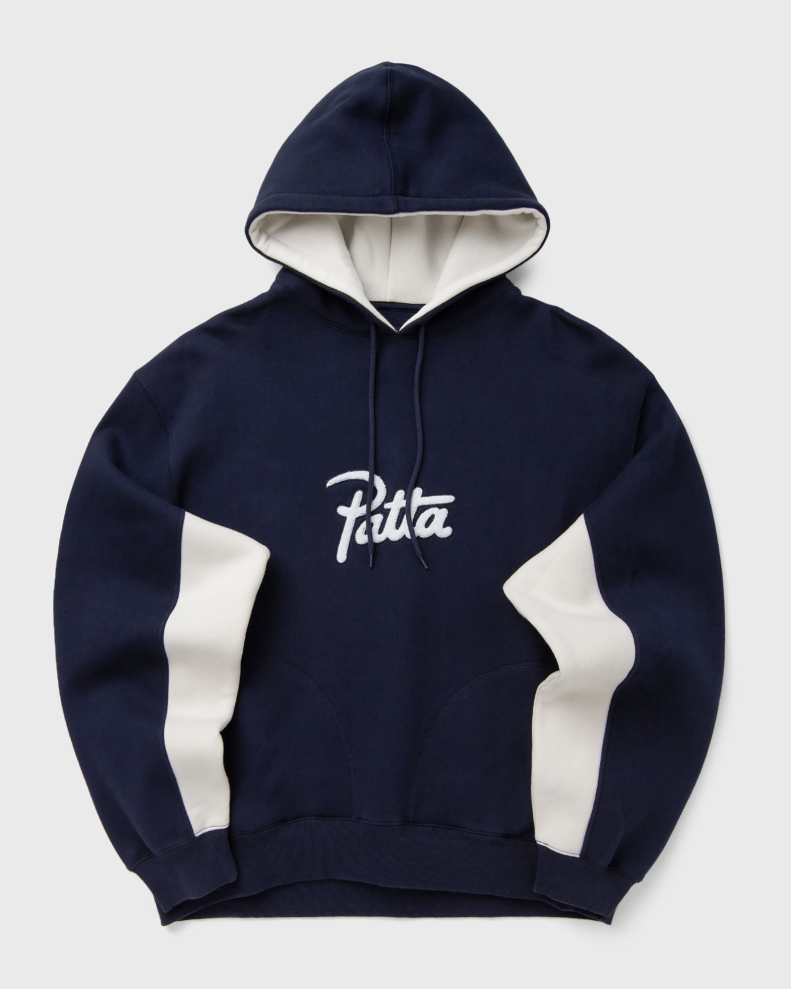 PATTA PATTA Patta Chenille Logo Hooded Sweater in blue