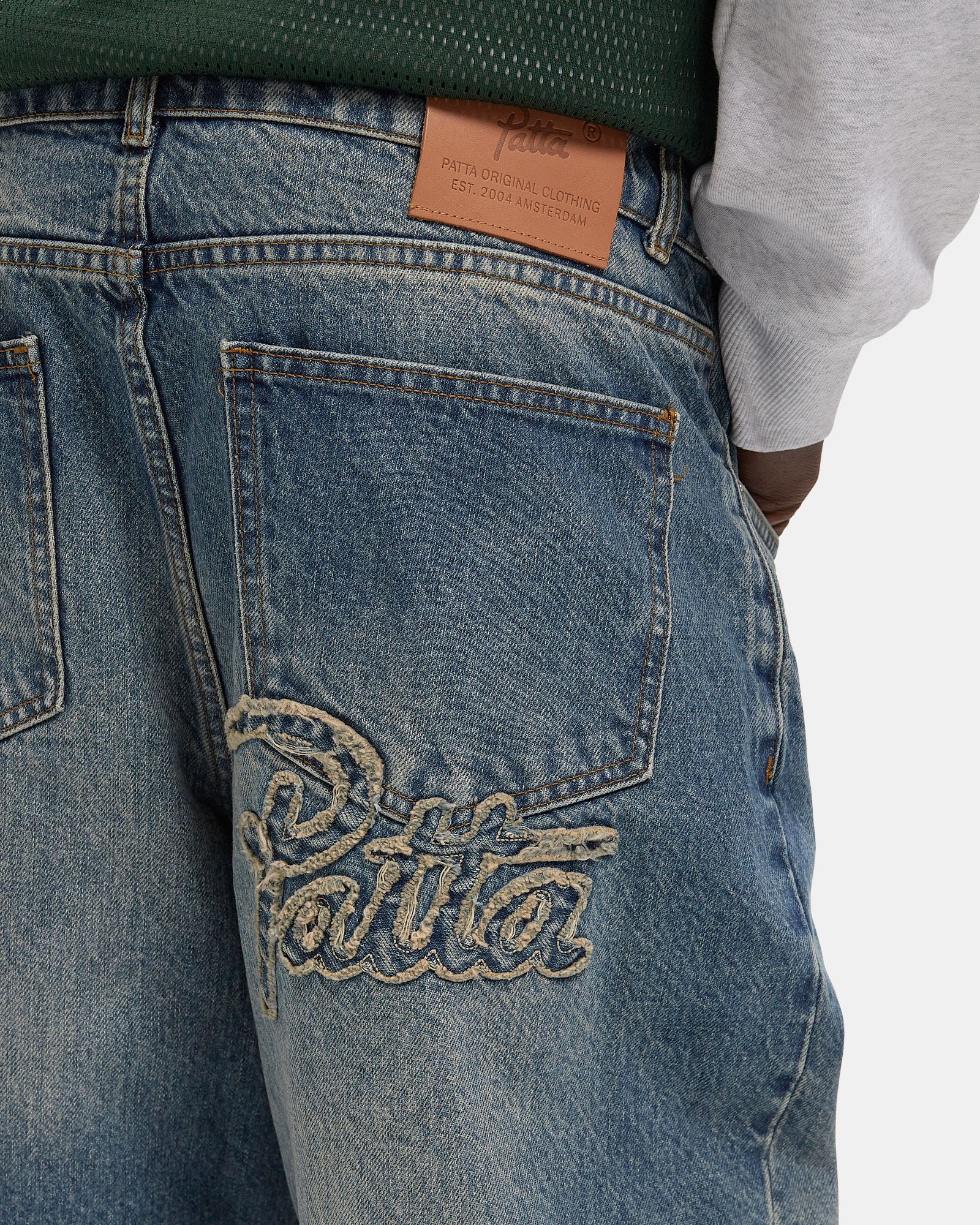 PATTA Patta Whiskers Denim Pants Blue | BSTN Store