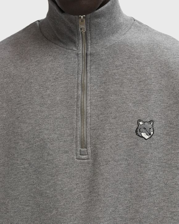 mi*♬︎*.　1207 FOX HEAD PATCH COMFORT HALF ZIP SWEATSHIRT | Maison Kitsuné