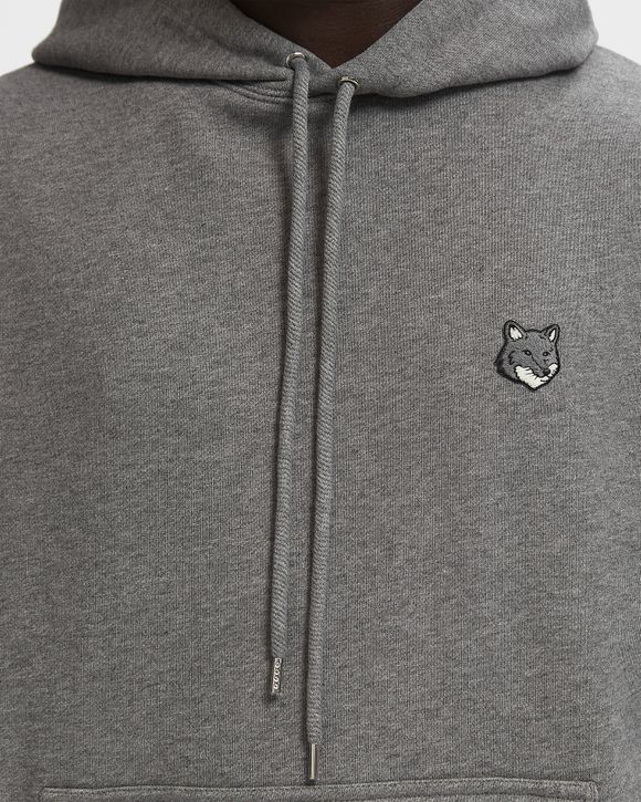 Maison Kitsune FOX HEAD COMFORT HOODIE Grey | BSTN Store