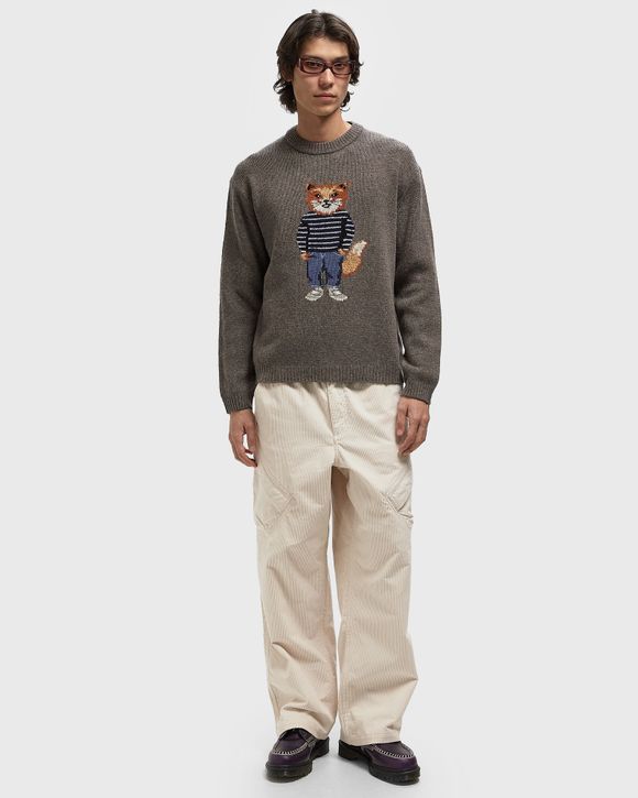 Thumbnail - DRESSED FOX INTARSIA WOOL JUMPER