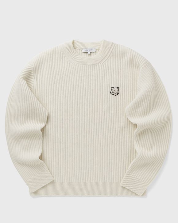 FOX HEAD WOOL RIBBED JUMPER