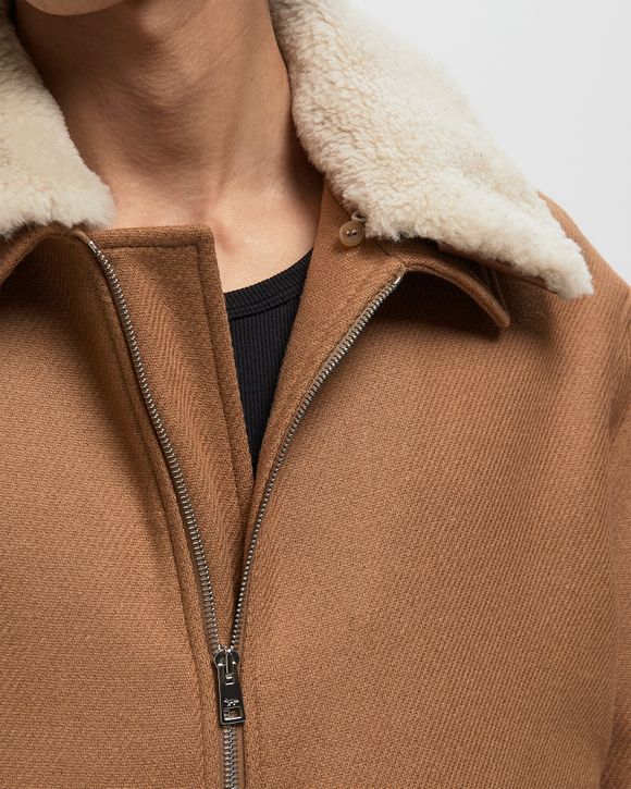SHEARLING COLLAR JACKET