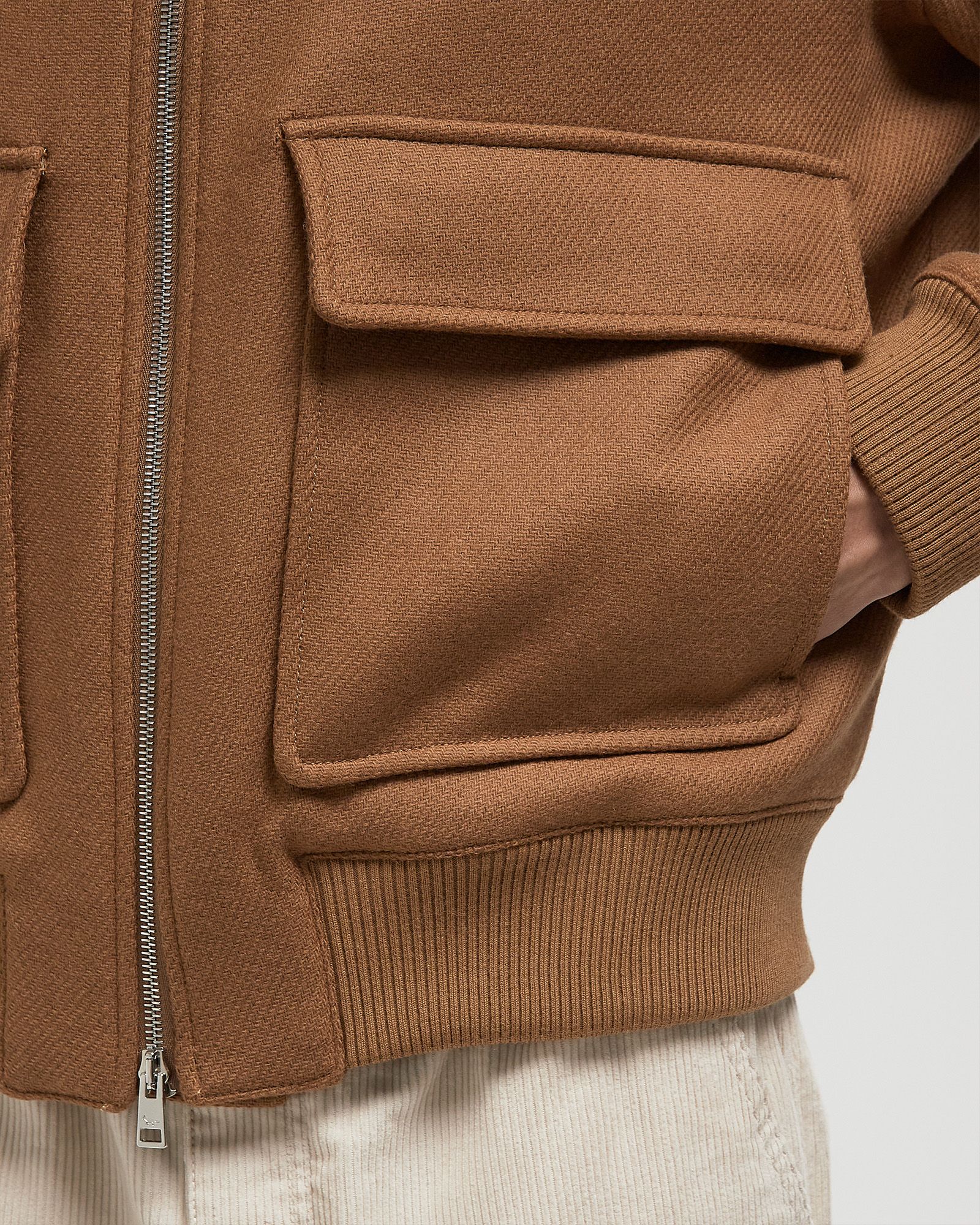 SHEARLING COLLAR JACKET