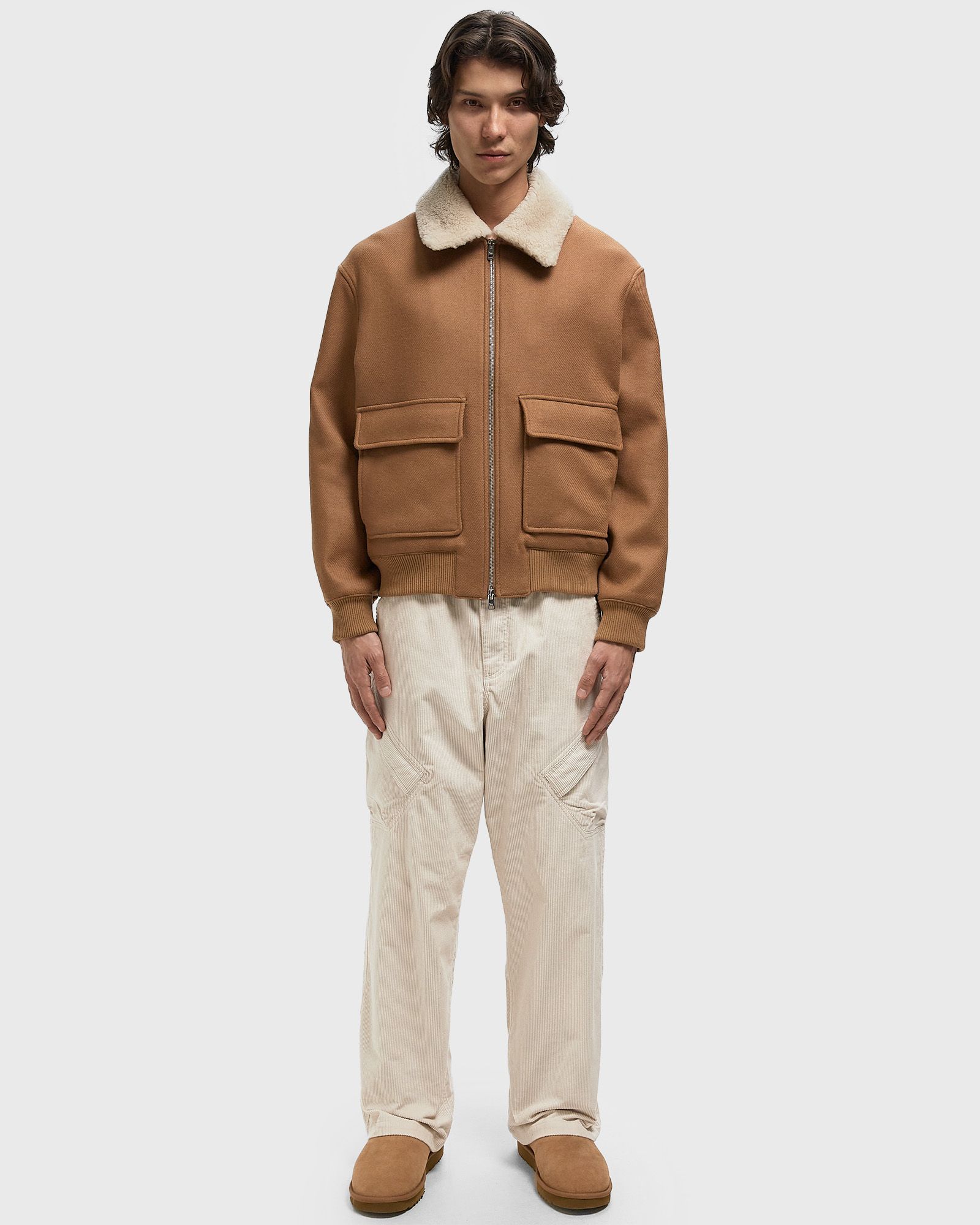 SHEARLING COLLAR JACKET