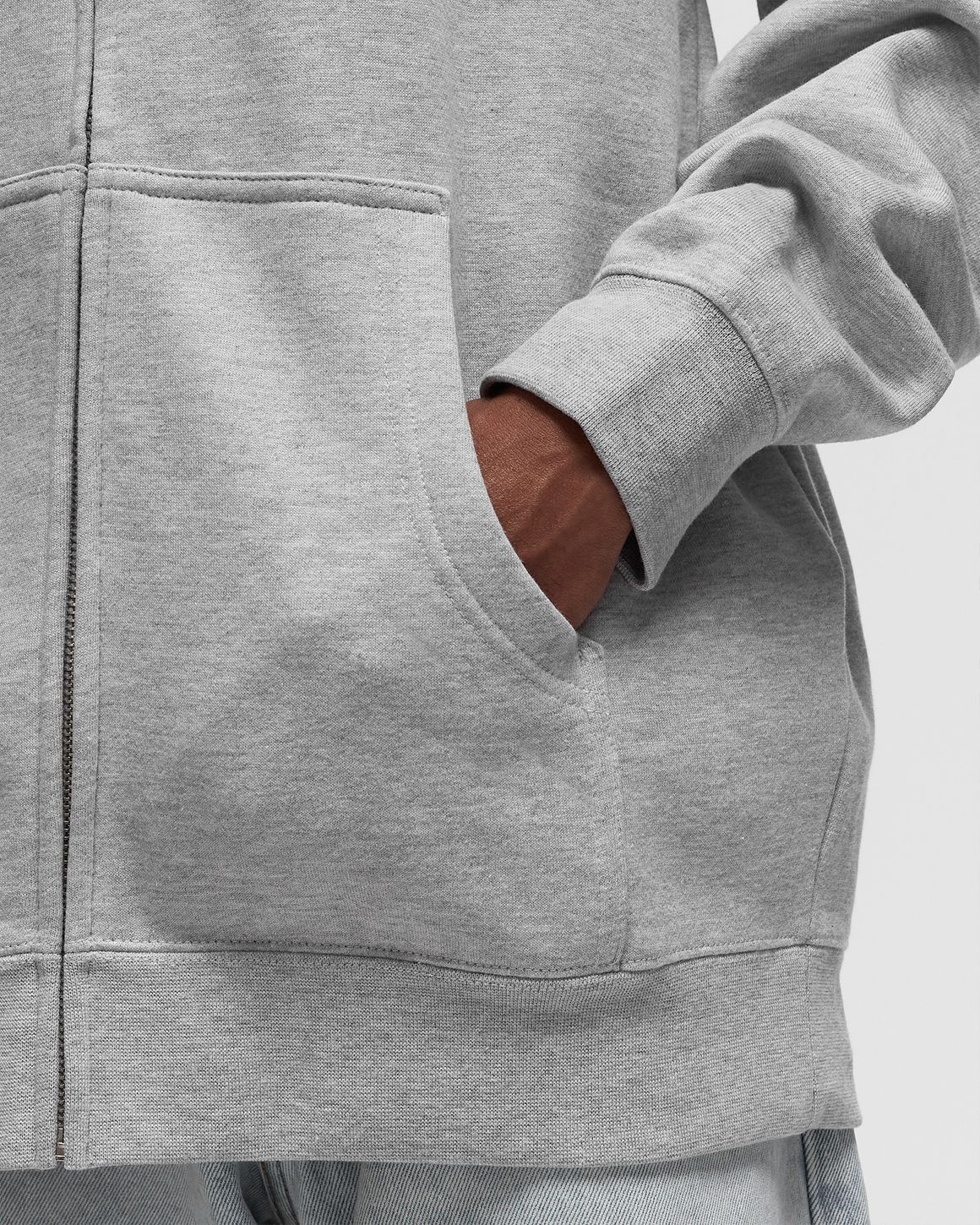 Fucking Awesome Stamp Logo Zip Hoodie Grey | BSTN Store