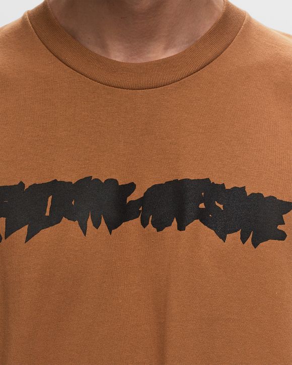 【FUCKING AWESOME】 INK TRAP STAMP LOGO SHORT SLEEVE BROWN Fucking Awesome Ink Trap Stamp Logo Short Sleeve Tee Brown