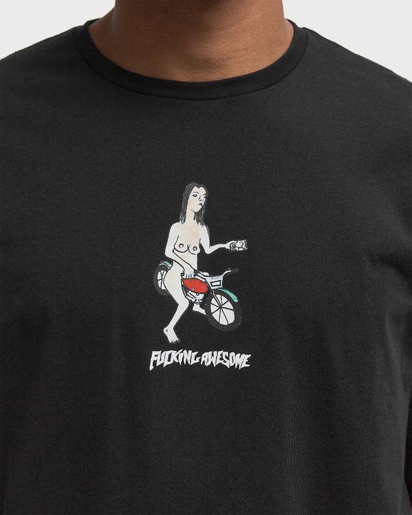 【FUCKING AWESOME】 BIKE GIRL LONG SLEEVE TEE BLACK Fucking Awesome Bike Girl Long Sleeve Tee Black | BSTN Store