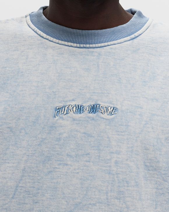 Fucking Awesome Little Stamp Snow Wash Crew Blue | BSTN Store
