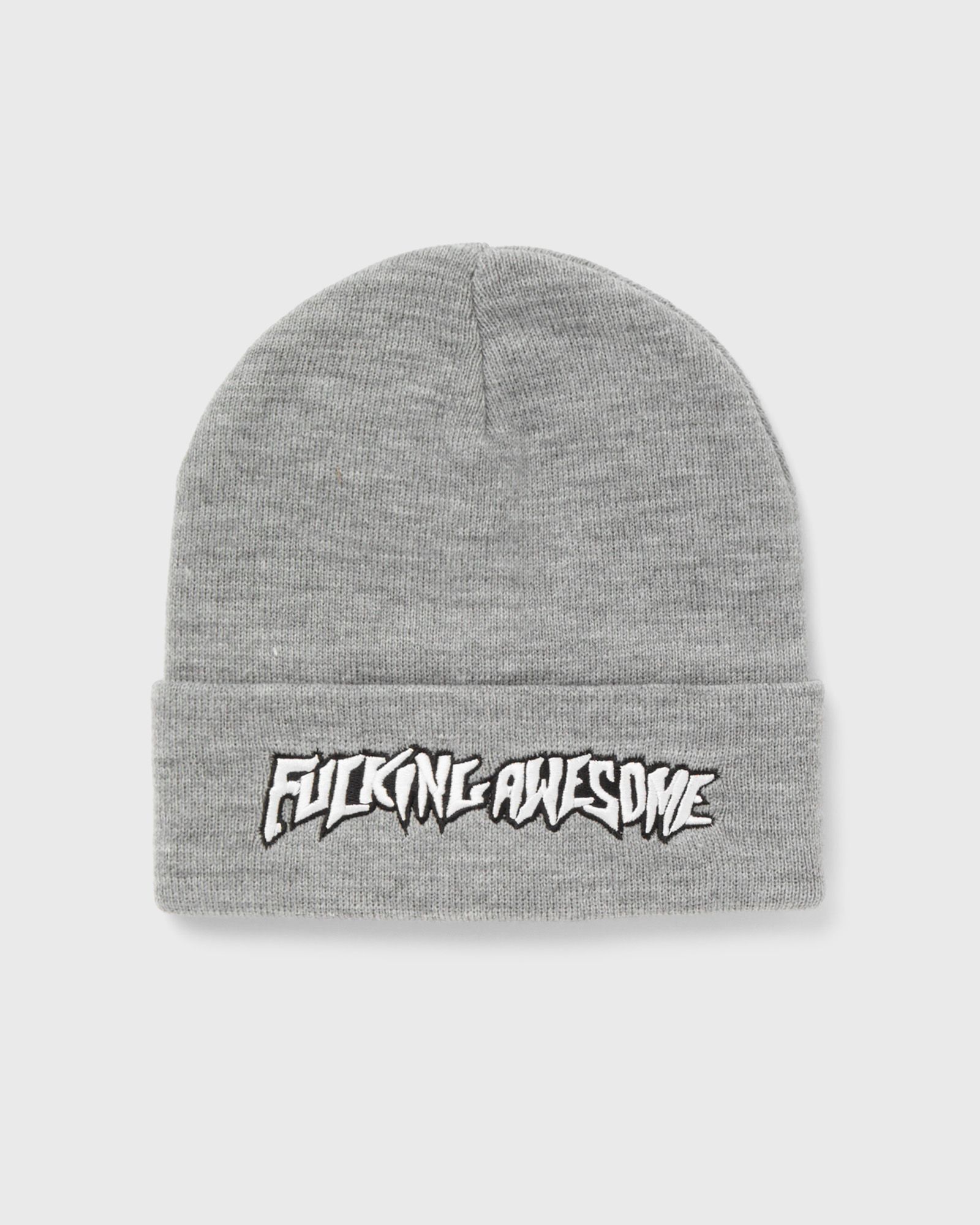 Fucking Awesome - stamp cuff beanie men beanies grey in größe:one size