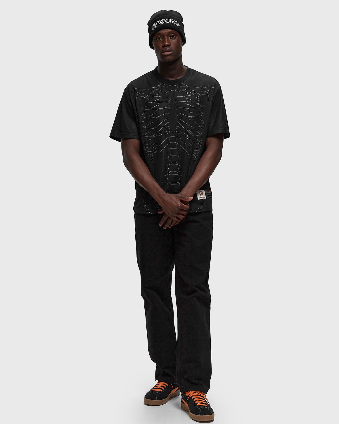 Fucking Awesome Skeleton Mesh Tee Black | BSTN Store