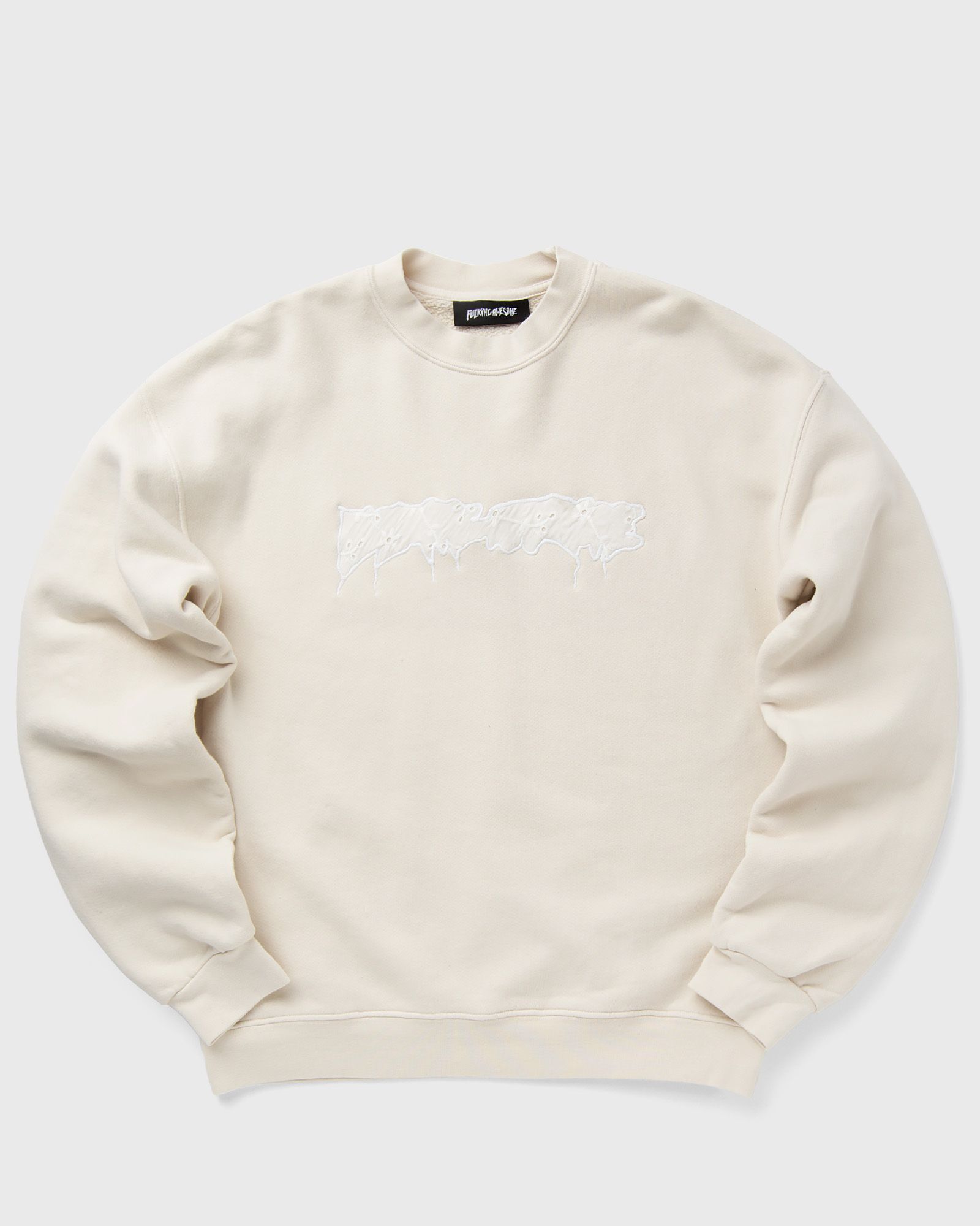 Fucking Awesome - doily stamp crewneck men sweatshirts beige in größe:xl