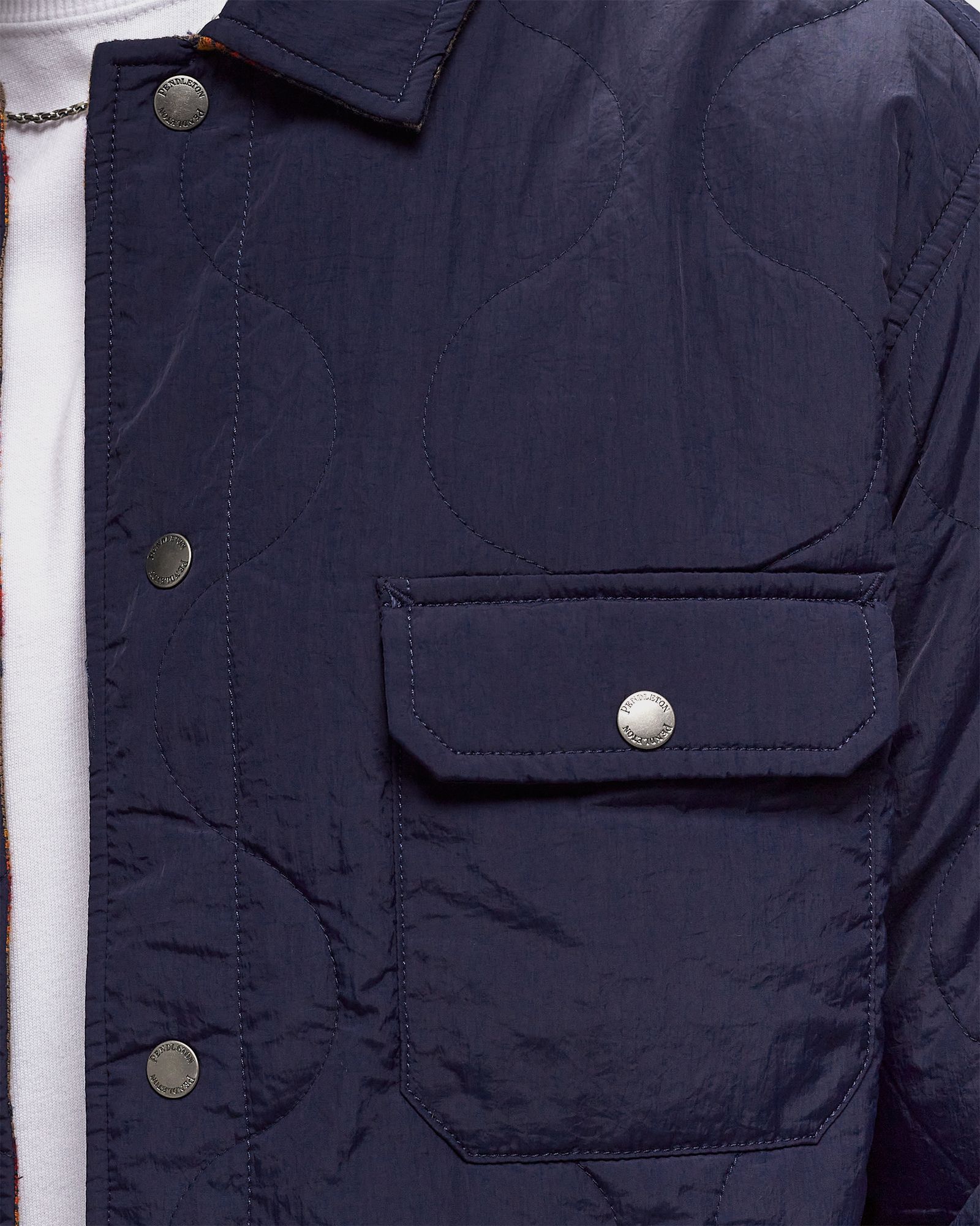 REVERSIBLE QUILTED OVERSHIRT