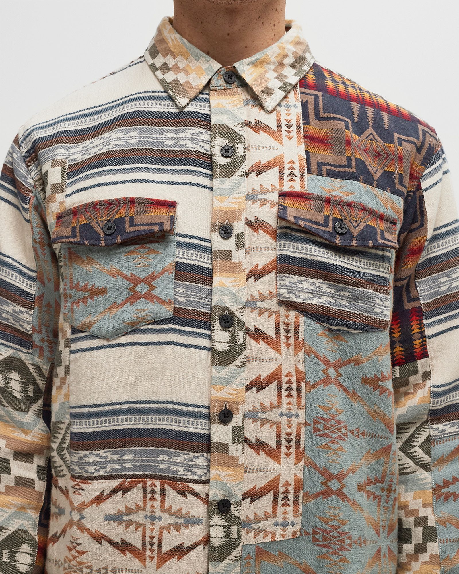 LA PINE PATCHWORK OVERSHIRT