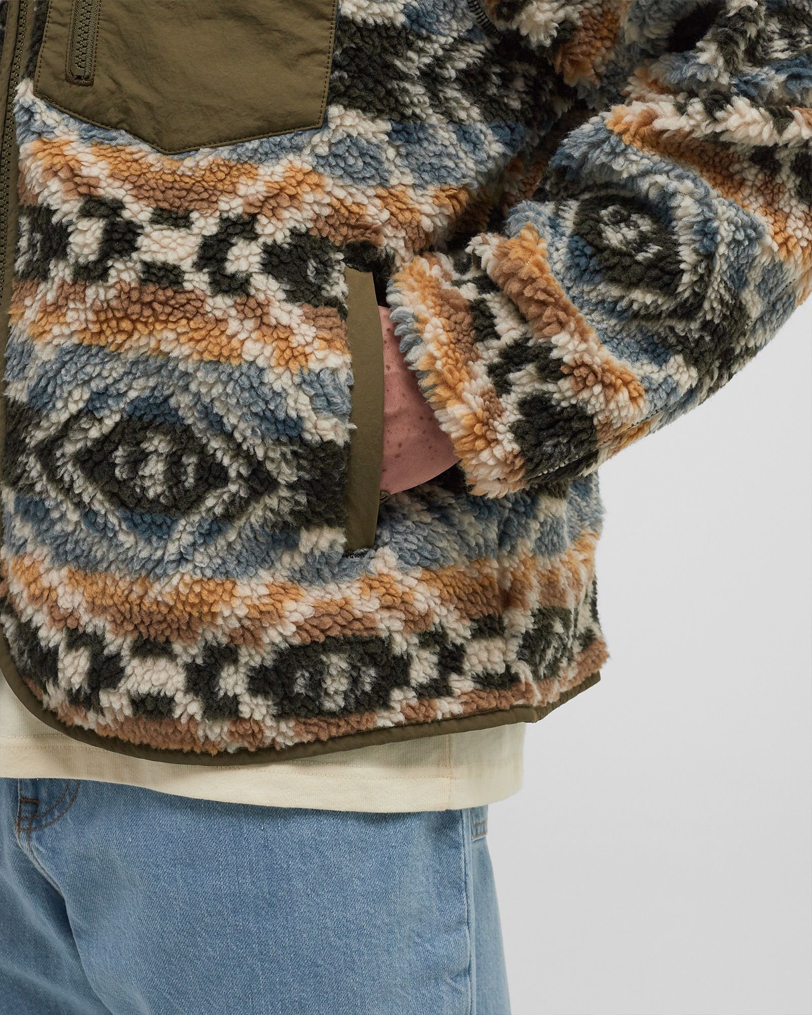 ZIP THROUGH FLEECE JACKET