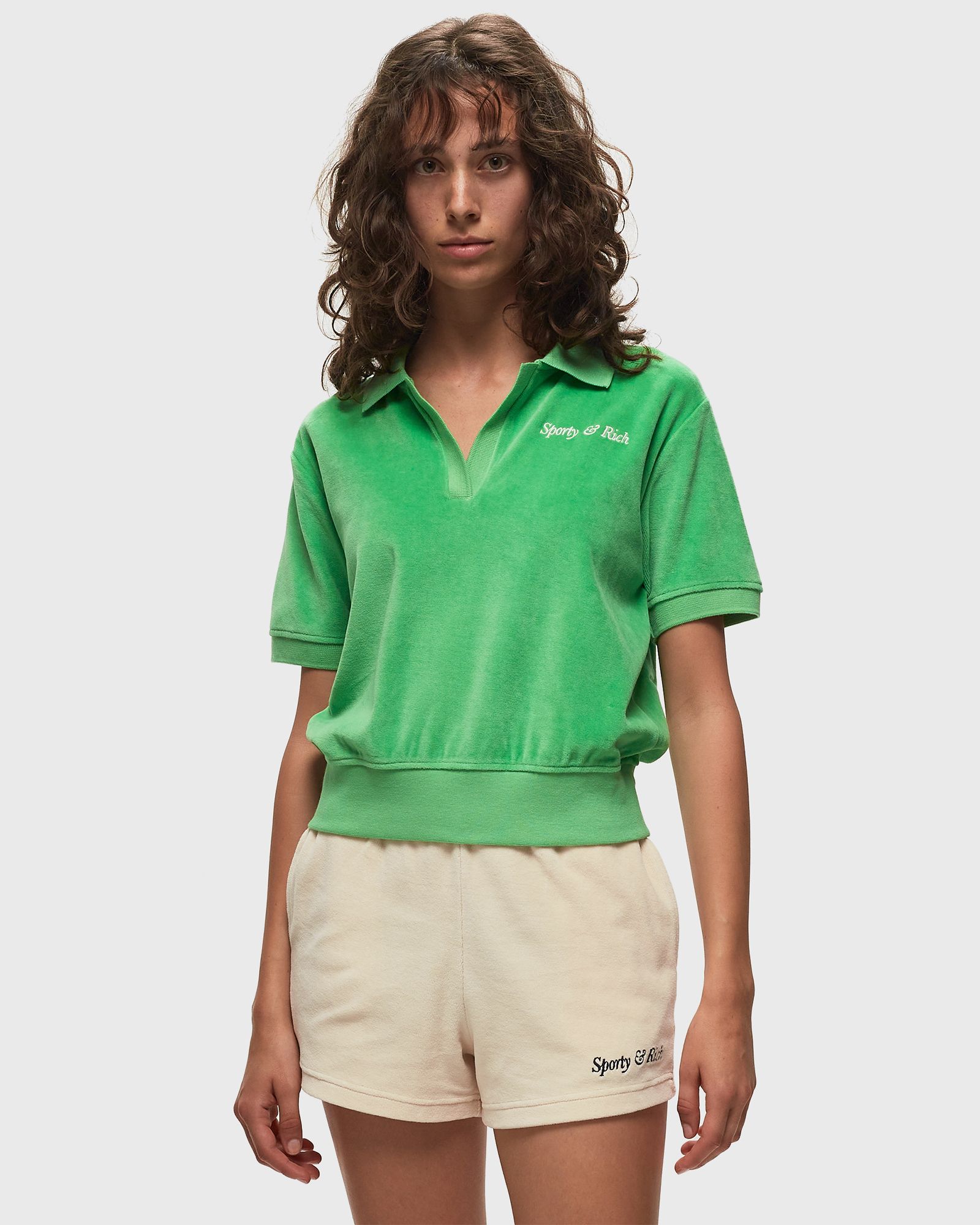 Italic Logo Embroidered Polo