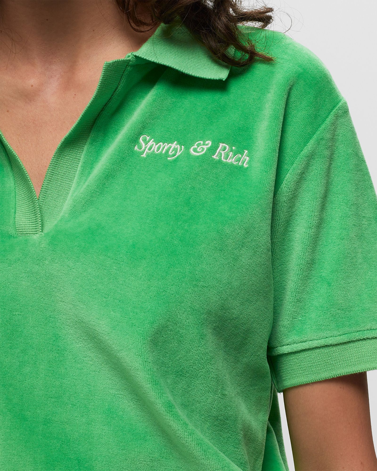 Italic Logo Embroidered Polo