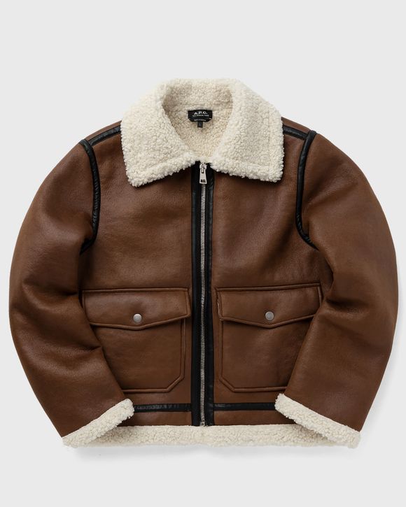 A.P.C. BLOUSON TOMMY Brown - MARRON GLACE