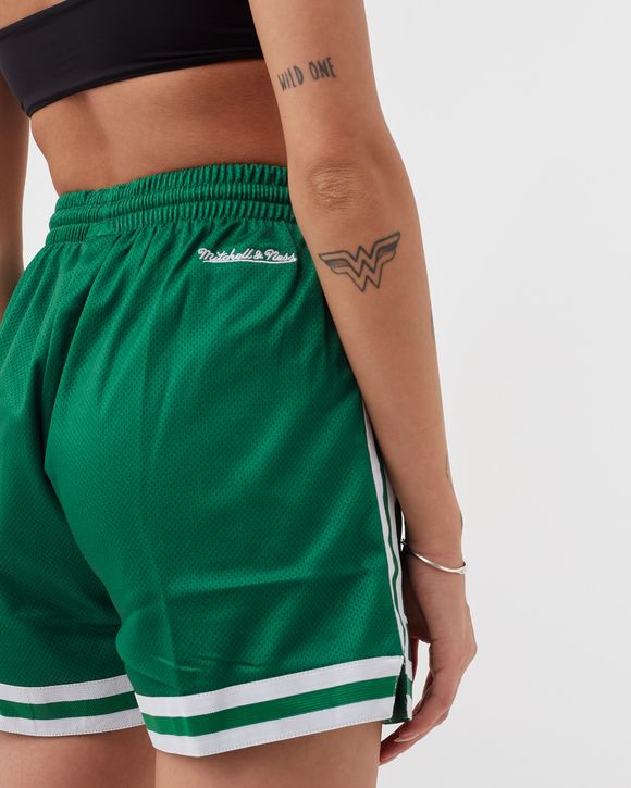 Mitchell & Ness Women's Boston Celtics Green Jump Shot Shorts, Large