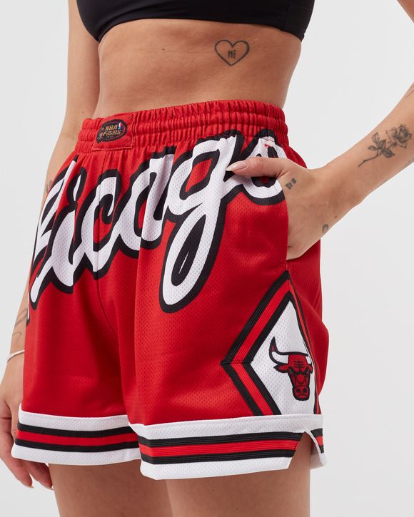 Mitchell & Ness Chicago Bulls Big Face 3.0 Short in Red