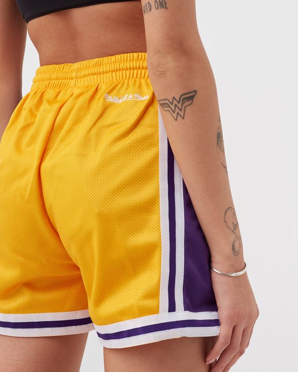 Women's Los Angeles Lakers Mitchell & Ness Gold Jump Shot Shorts