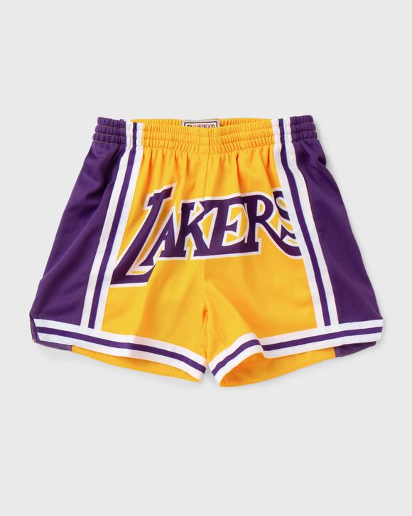 Mitchell & Ness WMNS LA LAKERS BIG FACE 3.0 SHORT Yellow - LIGHT GOLD