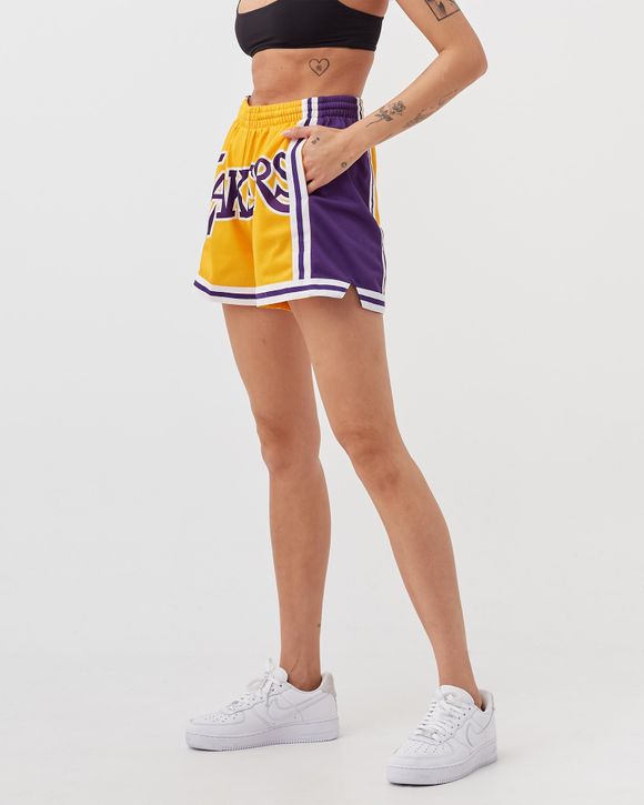 Mitchell & Ness- NBA W/ Big Face 3.0 Shorts Lakers (Womens