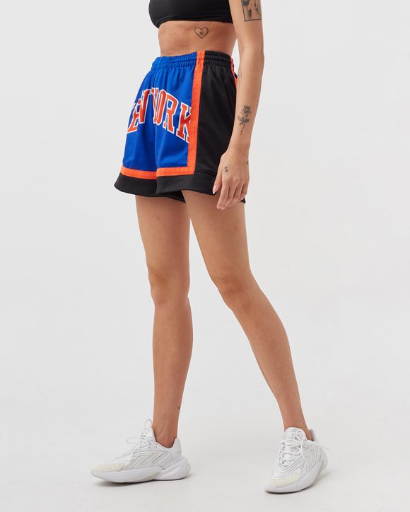 Youth Mitchell & Ness Orange/Blue New York Knicks Hardwood Classics Big  Face 5.0 Shorts