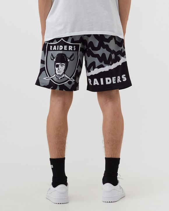 Mitchell & Ness Black Las Vegas Raiders Jumbotron 2.0 Sublimated Shorts