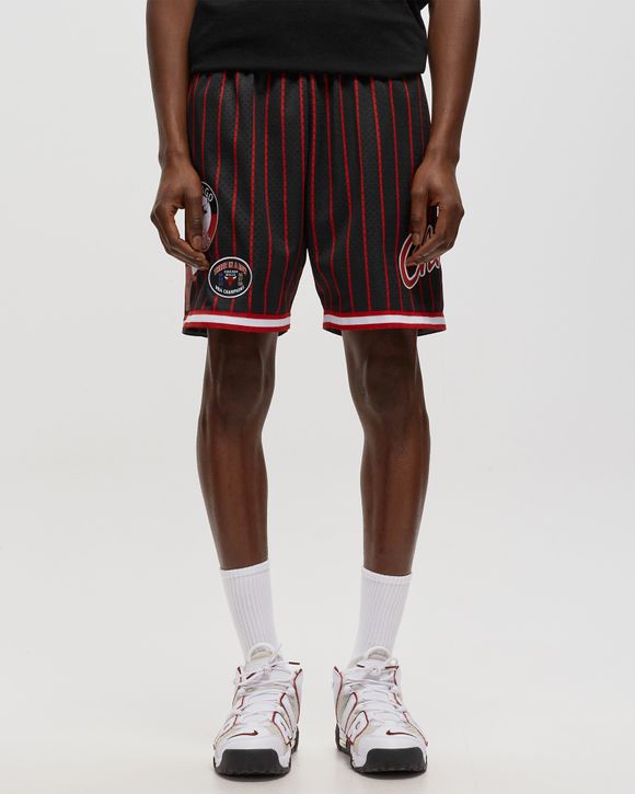 Men's Mitchell & Ness Black Chicago Bulls City Collection Heritage Mesh Shorts