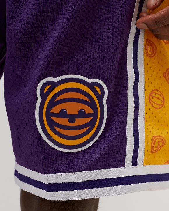 BAPE X Mitchell & Ness Los Angeles Lakers Shorts Purple for Women