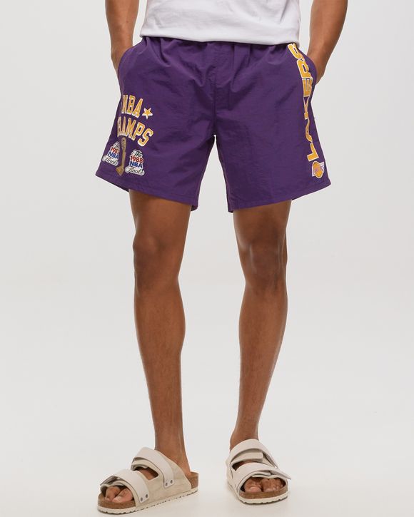 Mitchell & Ness Team Heritage Lakers Woven Short Large / Purple