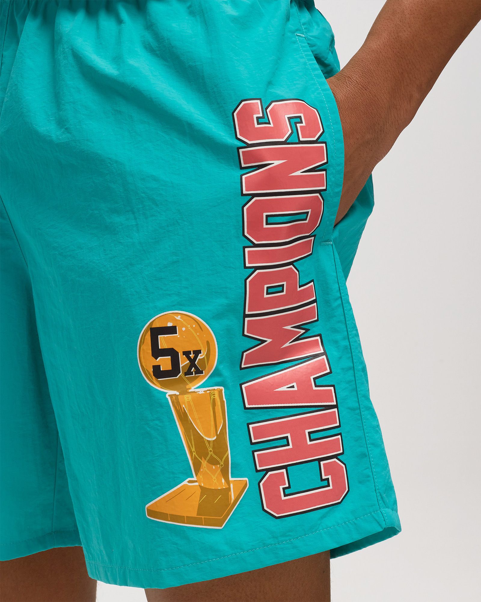 Team Heritage Woven Short - San Antonio Spurs