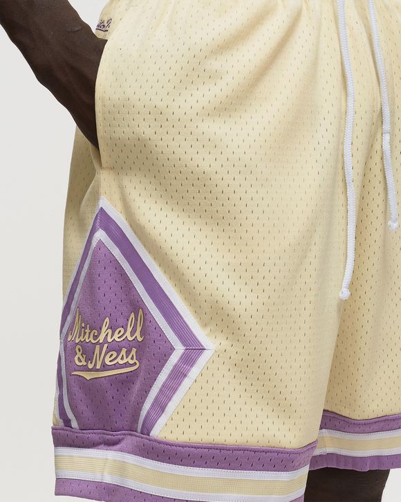 Mitchell & Ness, Shorts, Mitchell Ness Diamond Script Basketball Shorts  Black Gold Mens