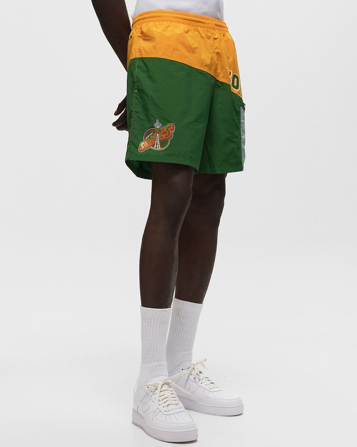 ウェア M&S CLASSIC NBA SEATTLE SONICS SHORT M Men's Cream Seattle SuperSonics 2007/08 Hardwood Classics